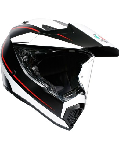 CASCO AGV AX9 PACIFIC ROAD NEGRO/ROJO