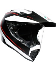 CASCO AGV AX9 PACIFIC ROAD NEGRO/ROJO