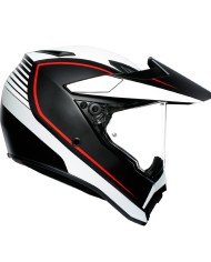 CASCO AGV AX9 PACIFIC ROAD NEGRO/ROJO