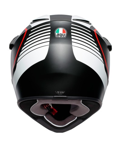 CASCO AGV AX9 PACIFIC ROAD NEGRO/ROJO