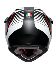 CASCO AGV AX9 PACIFIC ROAD NEGRO/ROJO