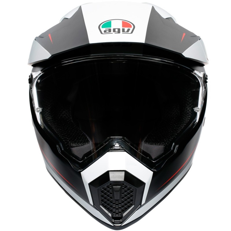 CASCO AGV AX9 PACIFIC ROAD NEGRO/ROJO