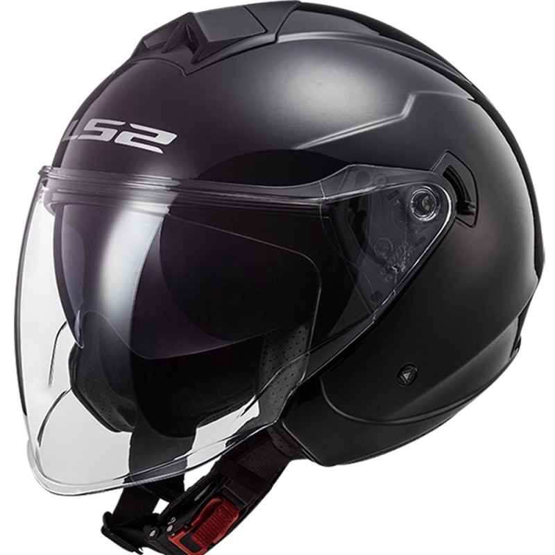 CASCO LS2 TWISTER II NEGRO BRILLO