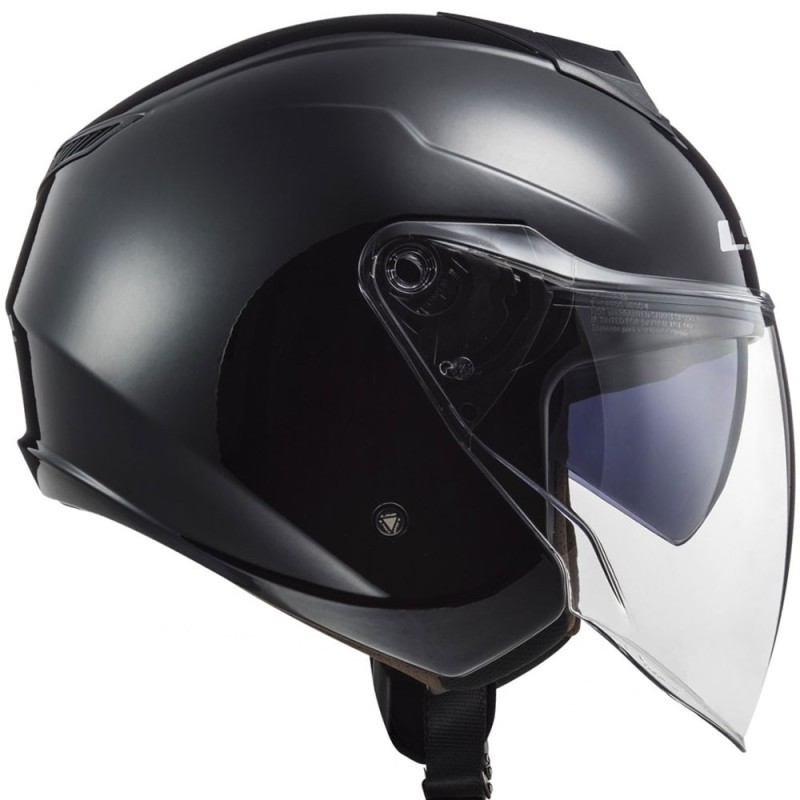 CASCO LS2 TWISTER II NEGRO BRILLO