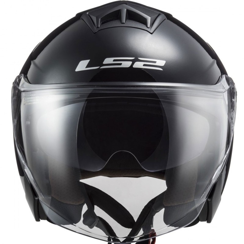 CASCO LS2 TWISTER II NEGRO BRILLO