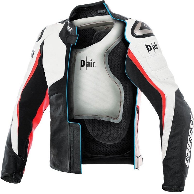 CHAQUETA DAINESE D-AIR MISANO PERFORADA ROJA