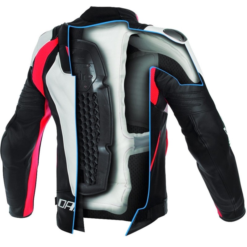 CHAQUETA DAINESE D-AIR MISANO PERFORADA ROJA
