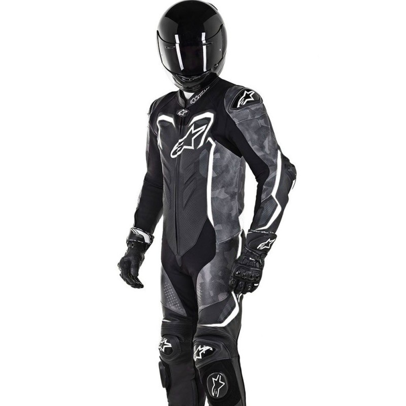 MONO ALPINESTARS GP PLUS CAMO PROFESIONAL NEGRO/BLANCO