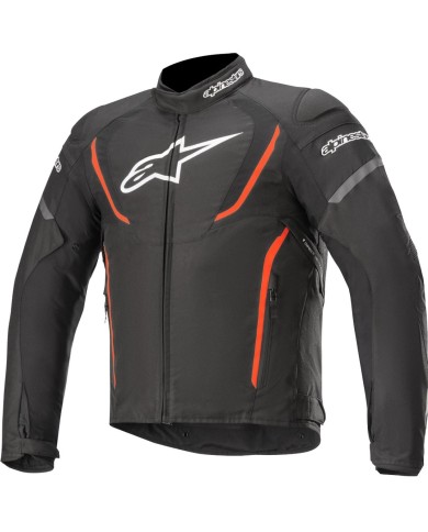 CHAQUETA ALPINESTARS T-JAWS V3 WATERPROOF NEGRA/ROJO