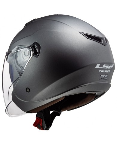 Casco ls2 twister ii titanio mate