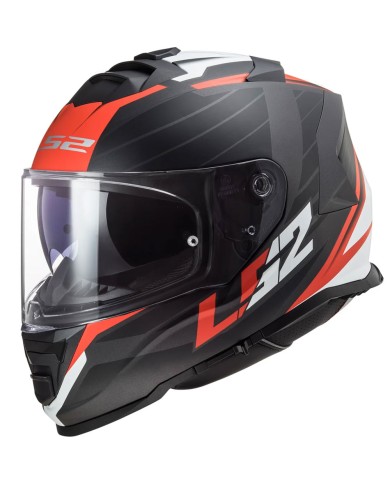CASCO LS2 STORM NERVE MATE/ROJO