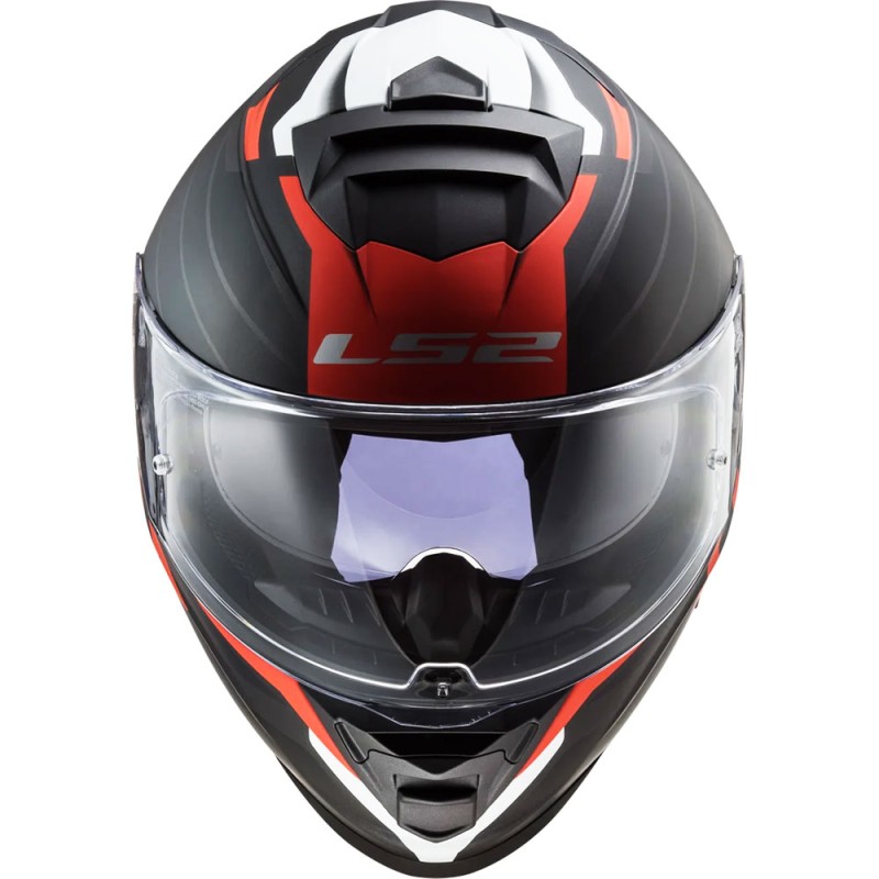 CASCO LS2 STORM NERVE MATE/ROJO