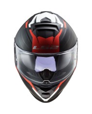CASCO LS2 STORM NERVE MATE/ROJO