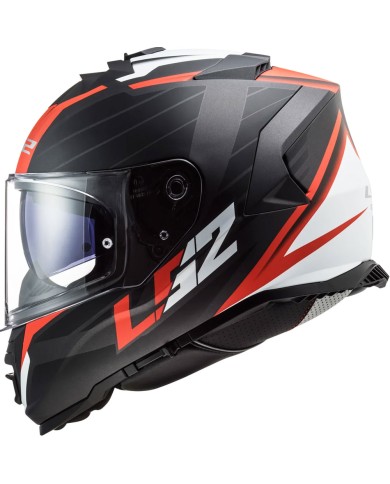 CASCO LS2 STORM NERVE MATE/ROJO