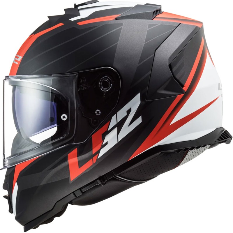 CASCO LS2 STORM NERVE MATE/ROJO
