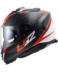 CASCO LS2 STORM NERVE MATE/ROJO