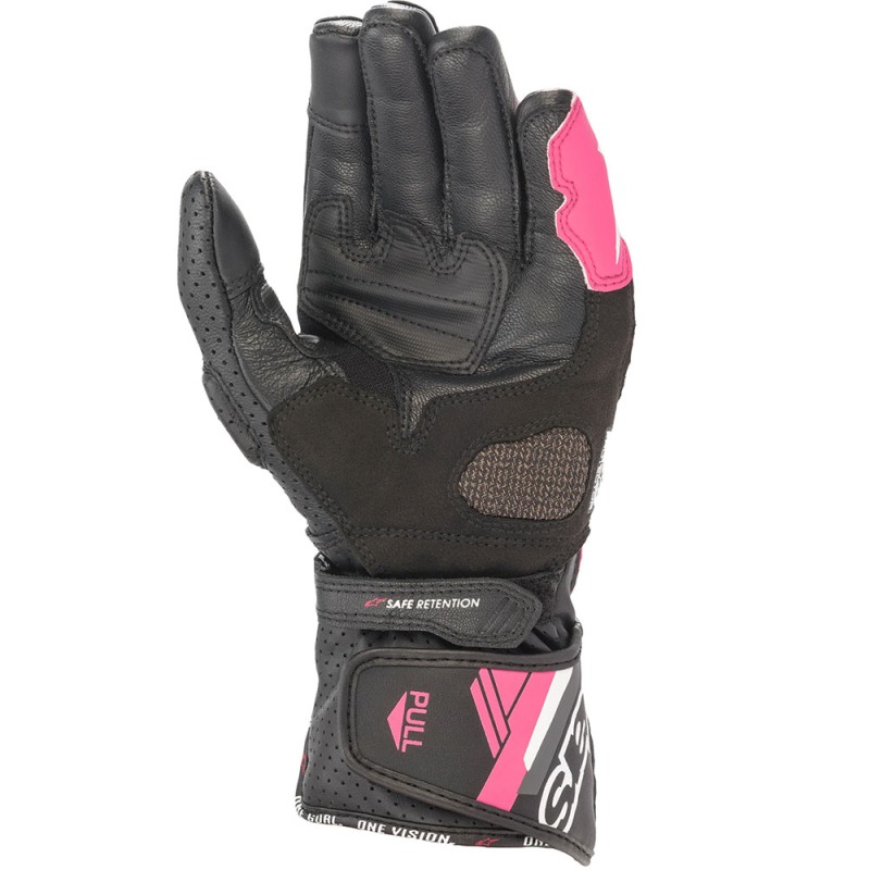 GUANTES ALPINESTARSSTELLA SP-8 V3 NEGRO/DIVA PINK