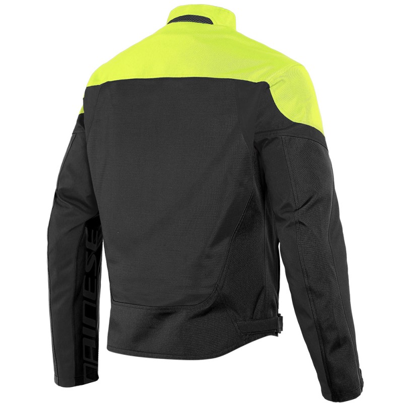 CHAQUETA DAINESE LEVANTE AIR TEX NEGRO/AMARILLO FLUOR
