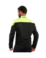 CHAQUETA DAINESE LEVANTE AIR TEX NEGRO/AMARILLO FLUOR