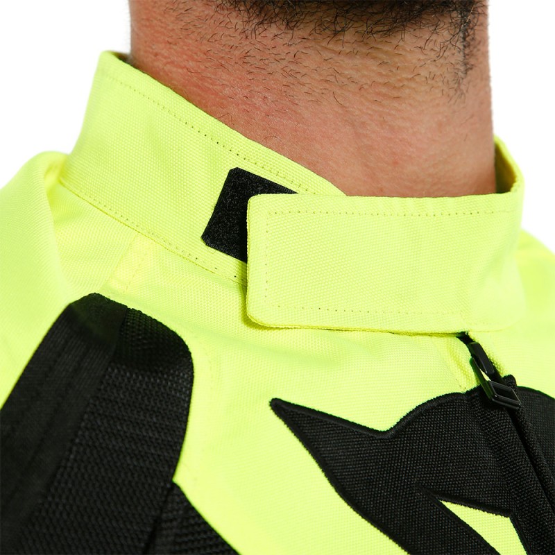 CHAQUETA DAINESE LEVANTE AIR TEX NEGRO/AMARILLO FLUOR