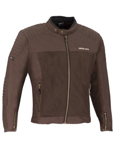 CHAQUETA SEGURA OSKAR MARRON PERFORADA