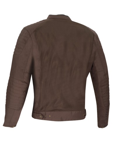 CHAQUETA SEGURA OSKAR MARRON PERFORADA