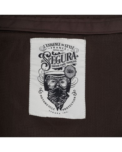 CHAQUETA SEGURA OSKAR MARRON PERFORADA