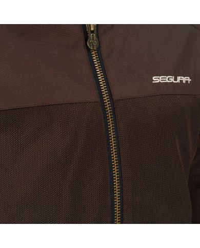 CHAQUETA SEGURA OSKAR MARRON PERFORADA