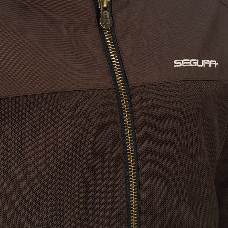 CHAQUETA SEGURA OSKAR MARRON PERFORADA