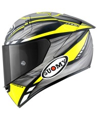 CASCO SUOMY SR-GP ON BOARD GRIS/AMARILLO FLUOR