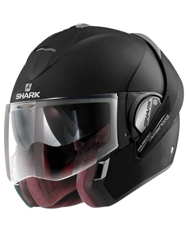 CASCO SHARK EVOLINE SERIE-3 NEGRO MATE