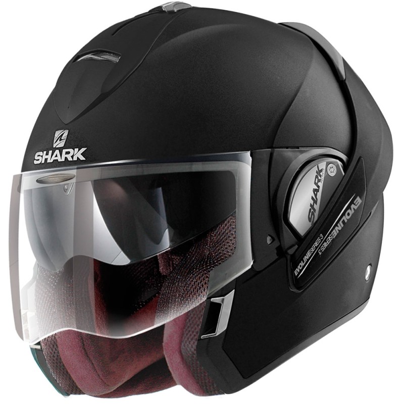 CASCO SHARK EVOLINE SERIE-3 NEGRO MATE