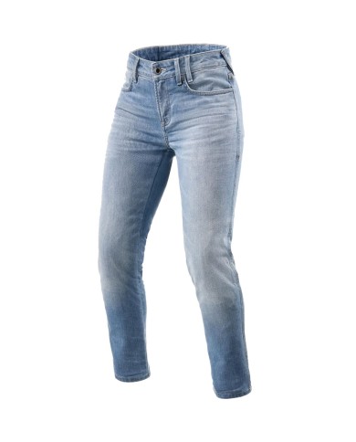 PANTALONES VAQUEROS REVIT SHELBY 2 SK L30 LADY AZUL GASTADO