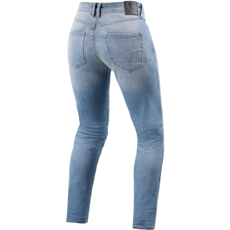 PANTALONES VAQUEROS REVIT SHELBY 2 SK L30 LADY AZUL GASTADO
