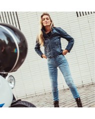 PANTALONES VAQUEROS REVIT SHELBY 2 SK L30 LADY AZUL GASTADO