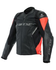 CHAQUETA DAINESE RACING 4 NEGRO/ROJO FLUOR