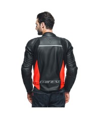 CHAQUETA DAINESE RACING 4 NEGRO/ROJO FLUOR