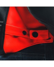 CHAQUETA DAINESE RACING 4 NEGRO/ROJO FLUOR