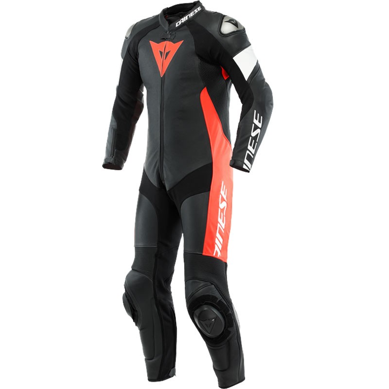 MONO DAINESE TOSA PROFESIONAL NEGRO/ROJO FLUOR