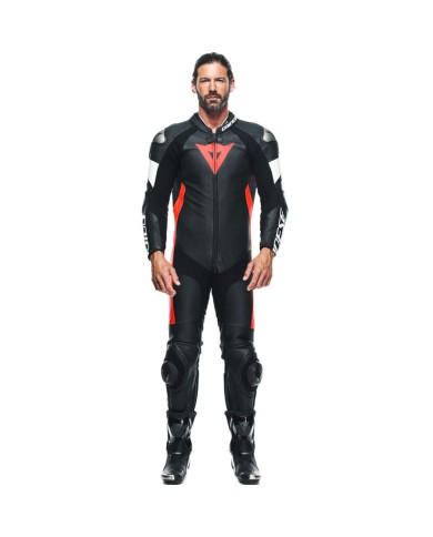 MONO DAINESE TOSA PROFESIONAL NEGRO/ROJO FLUOR