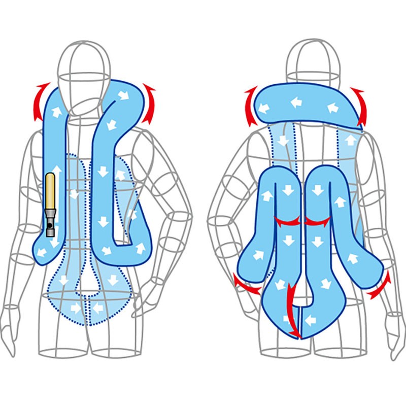 CHALECO AIR-BAG HIT-AIR MLV2-C ROJO