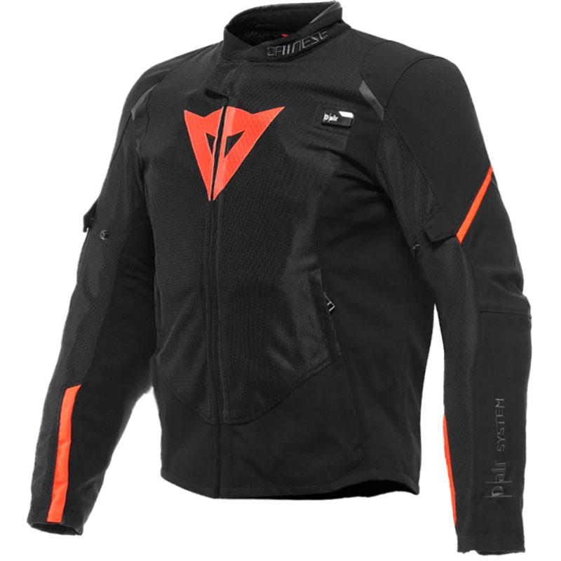 CHAQUETA DAINESE SMART JACKET LS SPORT BLACK/FLUO-RED