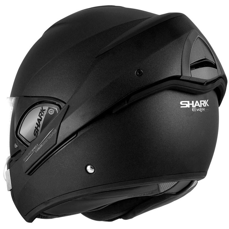 CASCO SHARK EVOLINE SERIE-3 NEGRO MATE