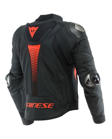 CHAQUETA DAINESE SUPER SPEED 4 BLACK-MATT/FLUO-RED
