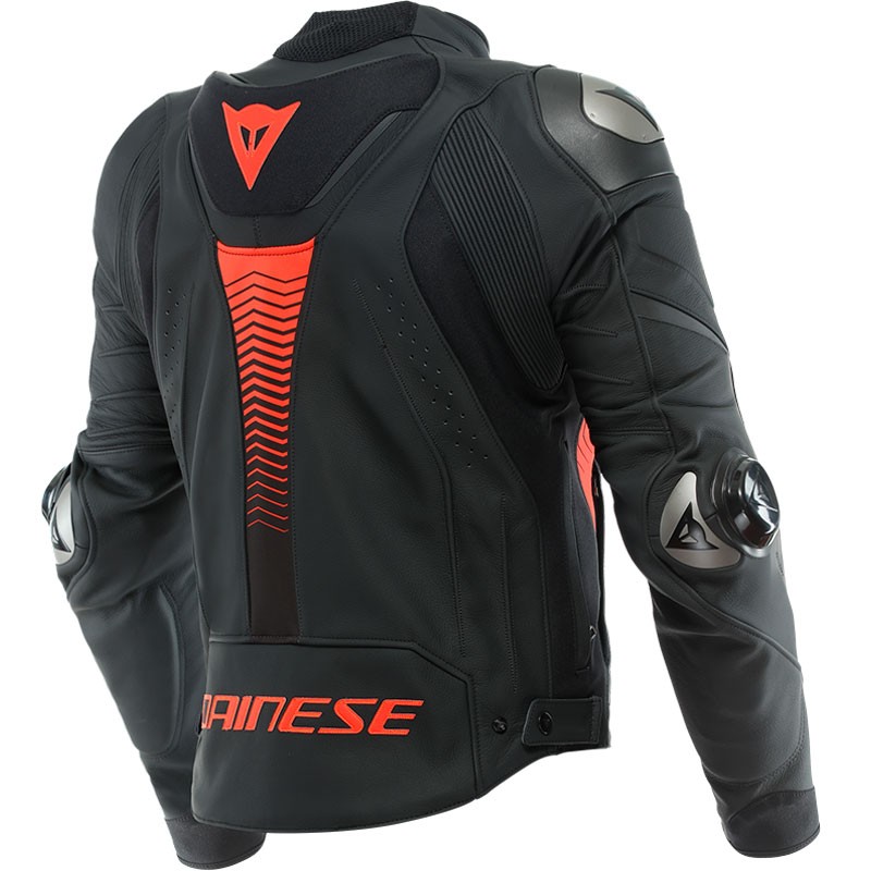 CHAQUETA DAINESE SUPER SPEED 4 BLACK-MATT/FLUO-RED
