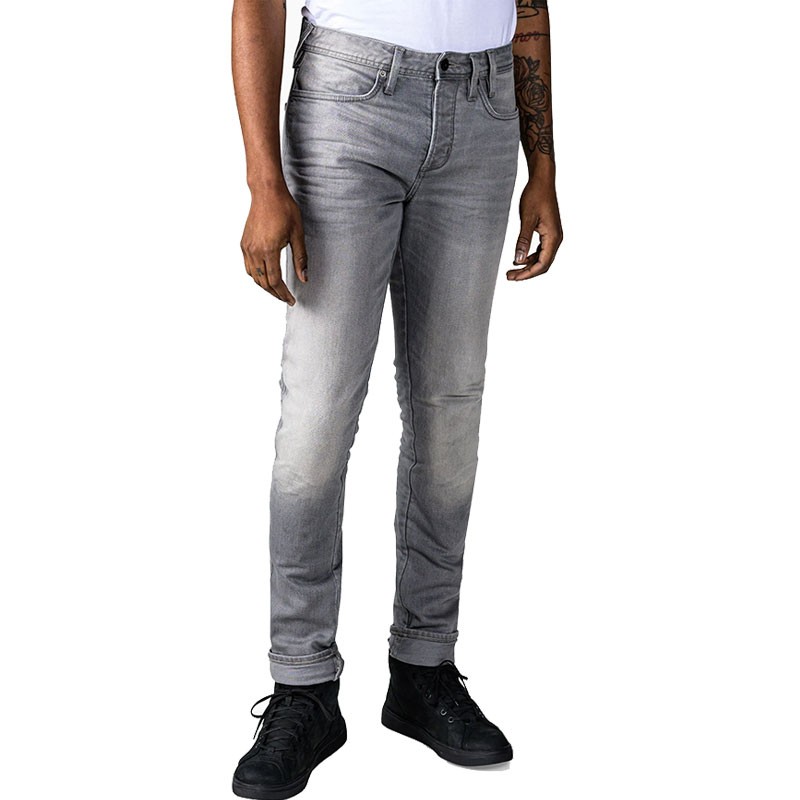 PANTALONES VAQUEROS REVIT PISTON 2 SKINNY FIT GRIS GASTADO