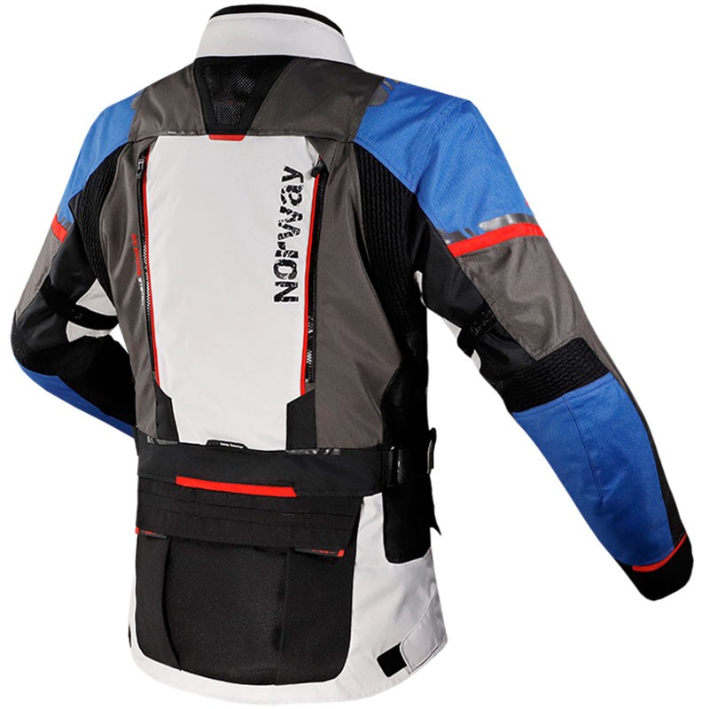 CHAQUETA LS2 NORWAY AZUL/GRIS/ROJO
