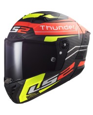 CASCO LS2 THUNDER CARBON BLACK ATTACK ECE 22.06