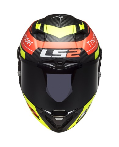 CASCO LS2 THUNDER CARBON BLACK ATTACK ECE 22.06