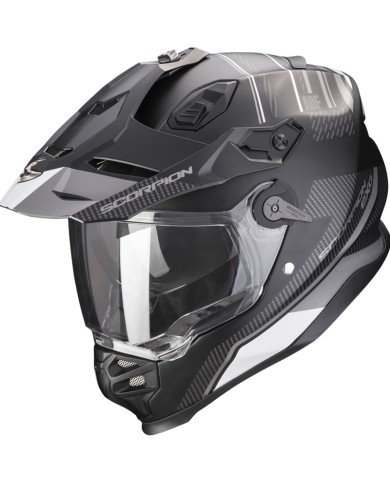 CASCO SCORPION ADF-9000 AIR DESERT NEGRO MATE/PLATA